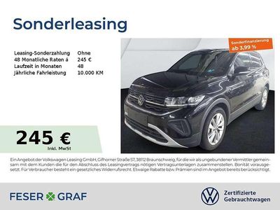 Schwarz Gebraucht 2025 VW T-Cross Goal SUV | 23.722 € (Guter Preis)