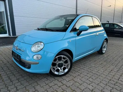 Używany Fiat 500 Lounge 86 KM (63 kW) 2010 Niebieski Hatchback