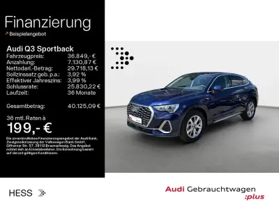 Gebraucht Audi Q3 Sportback S-Line 150 PS (110 kW) 2025 Navarrablau metallic SUV