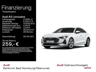 Gebraucht Audi A5 Performance 204 PS (150 kW) 2025 Gletscherweiß metallic Limousine
