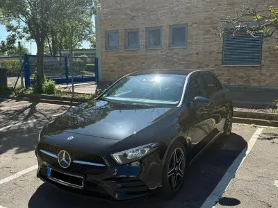 Używany Mercedes A250 AMG line 218 KM (160 kW) 2020 Czarny Sedan/Limuzyna