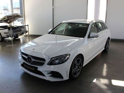 Gebraucht Mercedes C220 AMG 194 PS (142 kW) 2020 Weiß , polarweiß Limousine