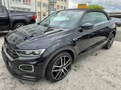Gebraucht VW T-Roc Cabriolet R-line 150 PS (110 kW) 2021 Schwarz Cabrio