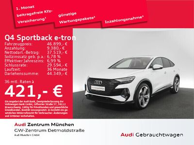 gebraucht Audi Q4 Sportback e-tron Q4 Sportback e-tron 50 e-tron qu. 2x S line Dynamik+/Matrix/NaviPro/SONOS