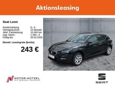 Neu Seat Leon 150 PS (110 kW) 2026 Schwarz Limousine
