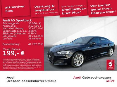 Gebraucht Audi A5 Sportback Advanced Plus 286 PS (210 kW) 2022 Schwarz Kleinwagen