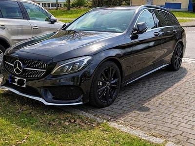 Gebraucht Mercedes C200 AMG line 136 PS (100 kW) 2015 Schwarz Kombi