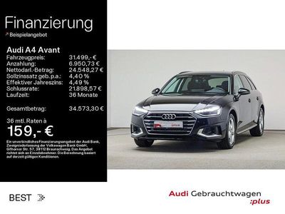 Mythosschwarz metallic (metallic) Gebraucht 2024 Audi A4 Advanced Kombi | 31.499 € (Fairer Preis)