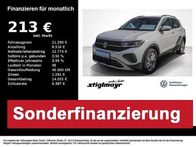 Gebraucht VW T-Cross Life 95 PS (69 kW) 2025 Pure white SUV