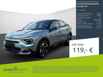 Gebraucht Citroën C4 Shine 178 PS (130 kW) 2023 Lackierung olbia blau/typ aussenverkleidung metalliclackierung Limousine