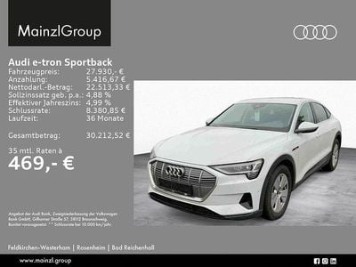 Gebraucht Audi e-tron Sportback Comfort 230 kW (313 PS) 2022 Weiß SUV