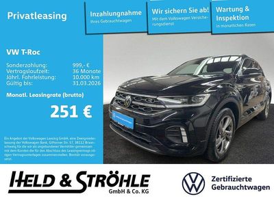 Gebraucht VW T-Roc R-line 150 PS (110 kW) 2025 Schwarz SUV