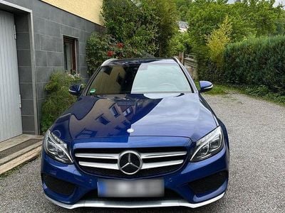 Usata Mercedes C250 AMG line 205 CV (150 kW) 2015 Blu Station wagon