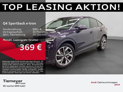 Violett Gebraucht 2025 Audi Q4 Sportback e-tron S-Line SUV | 42.980 € (Fairer Preis)