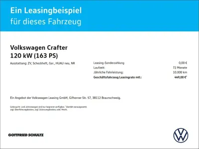 Neu VW Crafter 163 PS (119 kW) 2026 Weiss Van
