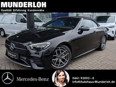 Gebraucht Mercedes E200 AMG line 197 PS (144 kW) 2023 Metalliclack obsidianschwarz Cabrio