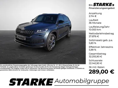 Gebraucht Skoda Kodiaq SportLine 200 PS (147 kW) 2021 Grau (quarzgrau metallic) SUV