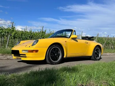 Gebraucht Porsche 911 Carrera Cabriolet 272 PS (200 kW) 1995 Gelb Cabrio