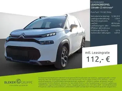 Gebraucht Citroën C3 Aircross PureTech 110 PS (80 kW) 2023 Weiß SUV
