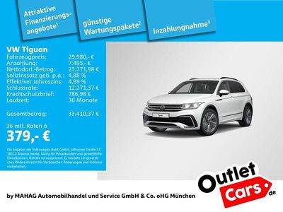 Weiß Gebraucht 2022 VW Tiguan R-line SUV | 29.980 € (Fairer Preis)