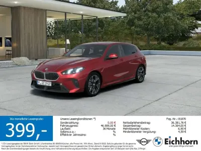 Nowe BMW 120 M Sport 156 KM (114 kW) 2026 Czerwony Hatchback