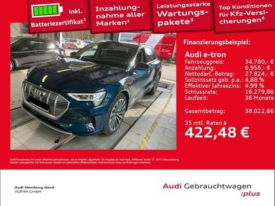 Usata Audi e-tron Advanced 300 kW (408 CV) 2023 Blu SUV
