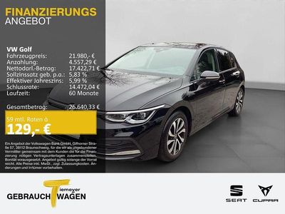 Usata VW Golf VIII Active 150 CV (110 kW) 2022 Nero Berlina