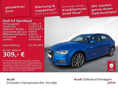 Gebraucht Audi A3 Sportback e-tron Sport 204 PS (150 kW) 2020 Arablau kristalleffekt Kleinwagen