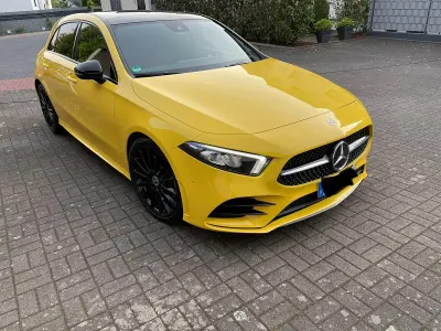 Brugt Mercedes A250 AMG line 224 HK (164 kW) 2019 Gul Sedan