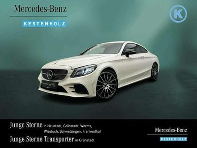 Designo diamantweiß bright Gebraucht 2021 Mercedes C300 AMG Coupé | 39.390 € (Fairer Preis)