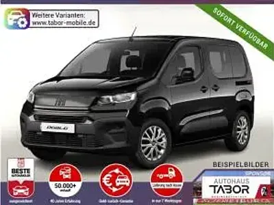 Neu Fiat Doblò 101 PS (74 kW) 2025 Schwarz (cinema schwarz metallic) Van / Kleinbus