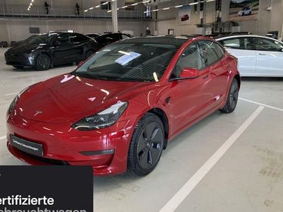 Rot Gebraucht 2021 Tesla Model 3 Long Range RWD Limousine | 28.200 € (Etwas zu teuer)