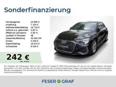 Gebraucht Audi A3 S-Line 150 PS (110 kW) 2023 Schwarz Limousine