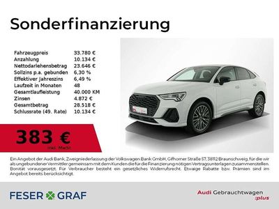 Gebraucht Audi Q3 Sportback S-Line 150 PS (110 kW) 2022 Gletscherweiß metallic SUV