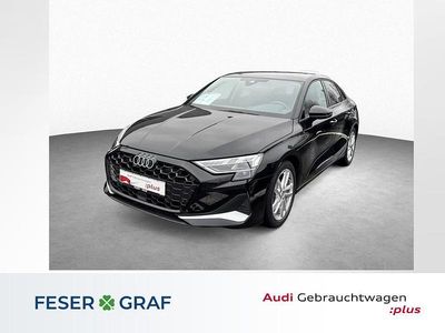 Mythosschwarz metallic Gebraucht 2025 Audi A3 Advanced Plus Limousine | 29.890 € (Superpreis)