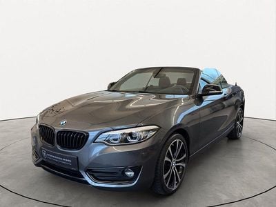 Usata BMW 218 Sport Line 150 CV (110 kW) 2019 Grigio Cabrio