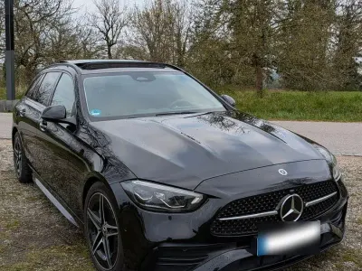 Gebraucht Mercedes C220 AMG line 200 PS (147 kW) 2023 Schwarz Kombi