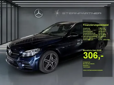 Brugt Mercedes C200 AMG 184 HK (135 kW) 2020 Blå Sedan