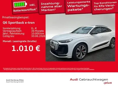 Second-hand Audi Q6 Sportback e-tron S-Line 225 kW (306 CP) 2025 Alb SUV