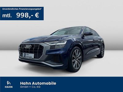 Gebraucht Audi Q8 S-Line 381 PS (280 kW) 2023 Navarrablau metallic SUV