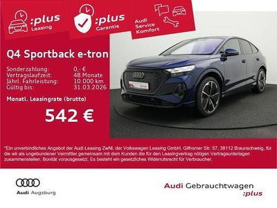 Navarrablau metallic Gebraucht 2024 Audi Q4 Sportback e-tron S-Line SUV | 53.490 € (Etwas zu teuer)