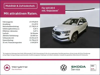 Gebraucht Skoda Karoq Ambition 150 PS (110 kW) 2023 Weiß SUV