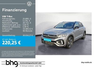 Gebraucht VW T-Roc R-line 190 PS (139 kW) 2022 Silber SUV