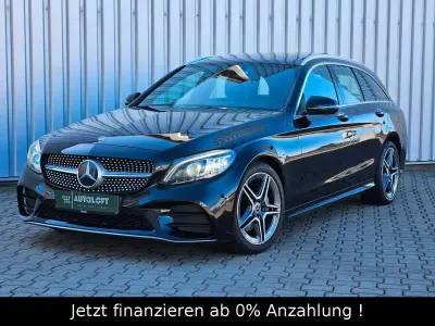 Gebraucht Mercedes C220 AMG line 194 PS (142 kW) 2020 Obsidianschwarz Kombi