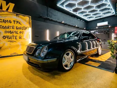 Gebraucht Mercedes CLK430 279 PS (205 kW) 1999 Blau Coupé