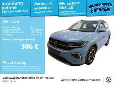 Gebraucht VW T-Cross R-line 116 PS (85 kW) 2025 Blau (clear blue metallic) SUV