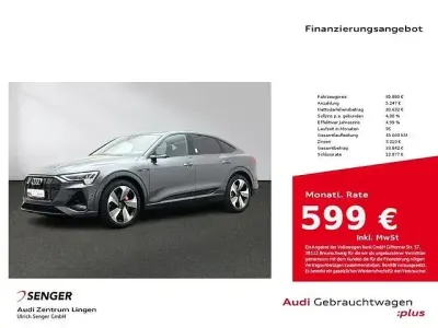 Brugt Audi e-tron Sportback S-Line 300 kW (408 HK) 2020 Grå SUV