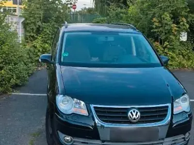 Gebraucht VW Touran 101 PS (74 kW) 2008 Schwarz Van / Kleinbus