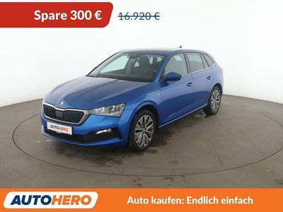 Gebraucht Skoda Scala Clever 110 PS (80 kW) 2021 Blau Kleinwagen