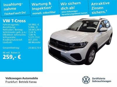 Gebraucht VW T-Cross Life 95 PS (69 kW) 2024 Weiß SUV